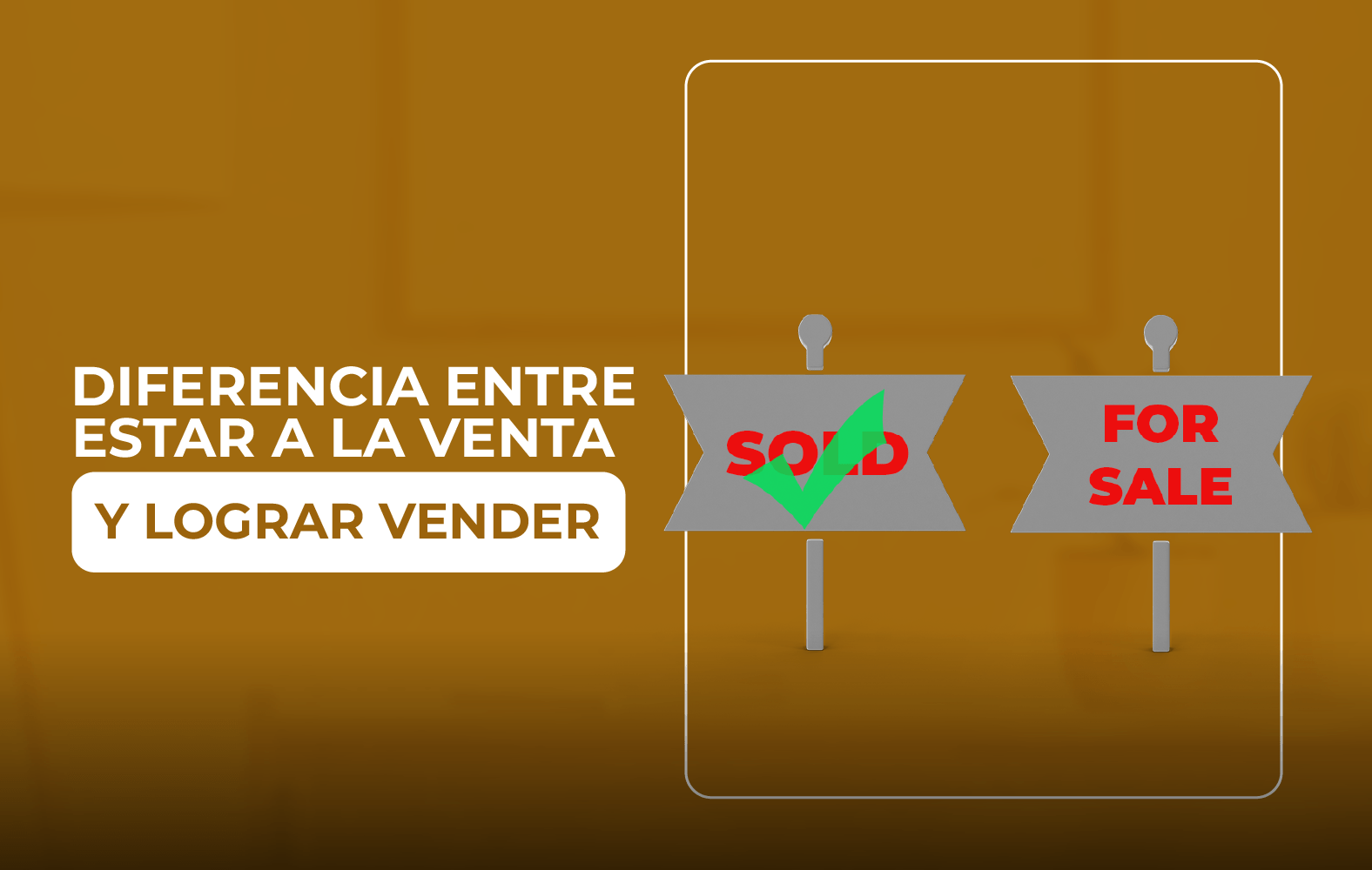 Pasa de estar a la venta a lograr vender